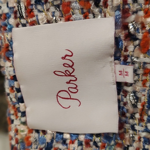 Parker Boucle and Velvet Bomber Jacket Size M - Picture 8 of 8